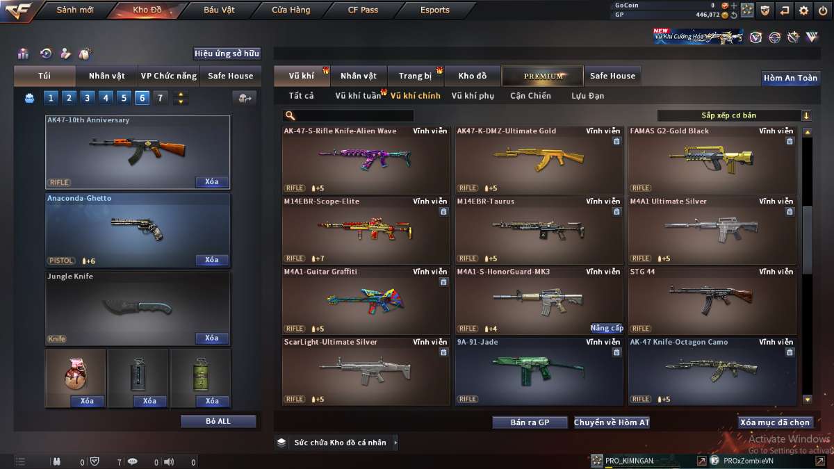 shop acc cf uy tin gia re